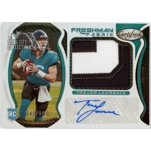 Trevor Lawrence 2021 Panini Certified Freshman Fabric Rookie Patch Autograph Card #201 143/149