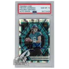 Trevor Lawrence 2021 Panini Donruss Elite Series Autograph Rookie Card #ESR-TRL PSA/DNA 10
