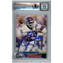 Lawrence Taylor 1993 Fleer Ultra Autograph Football Card #332 BAS 10