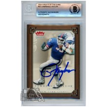 Lawrence Taylor 2004 Fleer Greats of The Game Autograph Football Card #52 BAS