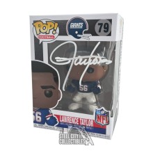 Lawrence Taylor Autographed New York Giants Funko Pop - BAS (White Ink)