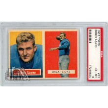 Bobby Layne 1957 Topps Card #32 PSA 6 EX-MT