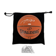 LeBron James Autographed Spalding Official Game Basketball - JSA LOA YY57615 (White Marks)