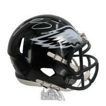 LeSean McCoy Autographed Philadelphia Eagles 2022 ALT Mini Football Helmet - JSA (Silver Ink)