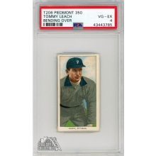 Tommy Leach 1909-11 T206 Piedmont 350 Bending Over Card PSA 4