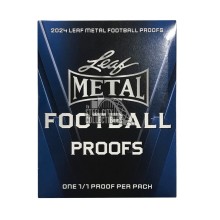 2024 Leaf Metal Football 1/1 Pre-Production Proof Pack