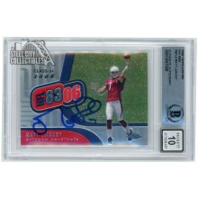 Matt Leinart 2006 Topps Chrome NFL 8306 Rookie Autograph Card #NFL6 BAS 10