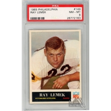 Ray Lemek 1965 Philadelphia Football Card #149 PSA 8 NM-MT