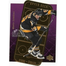 Mario Lemieux 1995-96 Upper Deck SP Stars Etoiles Gold Die-Cut Card #E22