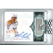 Mario Lemieux 2017-18 Upper Deck Splendor Patch Autograph Card #BL-ML 22/36