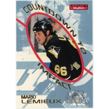 Mario Lemieux 1996-97 Skybox Impact Countdown to Impact Card #7