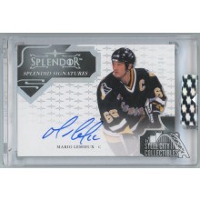 Mario Lemieux 2017-18 Upper Deck Splendor Splendid Sigs Auto Card #SA-ML 02/24
