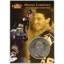 Mario Lemieux 1996-97 Pinnacle Mint Collection Silver Coin Card #1