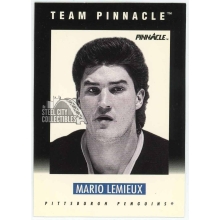 Mario Lemieux 1991-92 Pinnacle Team Pinnacle Card #B-5