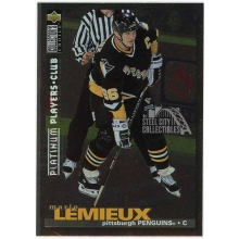 Mario Lemieux 1995-96 Upper Deck Collector's Choice Platinum Players Club Card #256