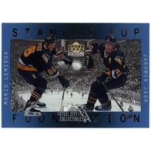 Mario Lemieux & Jaromir Jagr 1996-97 Upper Deck Ice Stanley Cup Foundation Card