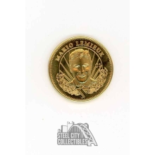 Mario Lemieux 1996-97 Pinnacle Mint Collection Gold Plate Coin
