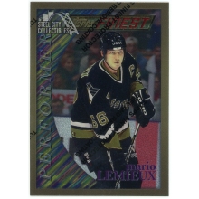 Mario Lemieux 1996-97 Topps Finest Performers Gold Card #190