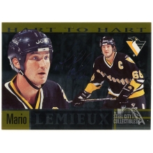 Mario Lemieux 1996-97 Donruss Elite Hart To Hart Auto Card #3 Of 6 0059/1996