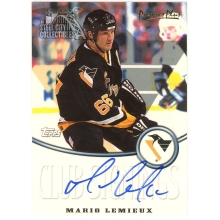 Mario Lemieux 2000 Topps Premier Plus Club Signings Autograph Card #CS6
