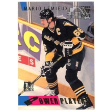 Mario Lemieux 1994-95 Topps Stadium Club 1st Day Issue Power Players Card #60