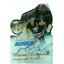 Mario Lemieux 1998-99 Topps Stanley Cup Heroes Die-Cut Autograph Card #SCA1