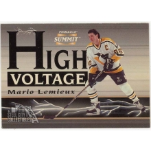 Mario Lemieux 1996-97 Pinnacle Summit High Voltage Mirage Card #8 121/600