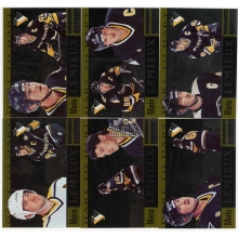 1996-97 Donruss Elite Mario Lemieux Hart to Hart /1996 6-Card Complete Set