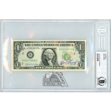 Bob Lemon Autographed Dollar Bill - BAS