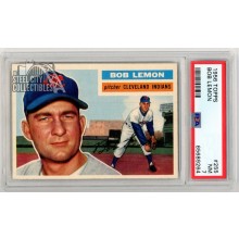Bob Lemon 1956 Topps Card #255 PSA 7 NM