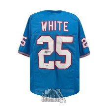 LenDale White Autographed Tennessee Custom Blue Football Jersey - BAS
