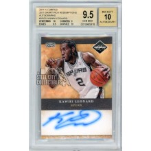 Kawhi Leonard 2011-12 Panini Limited Rookie Autograph Card #14 BGS 9.5