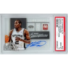 Kawhi Leonard 2012-13 Panini Elite Inscriptions Rookie Autograph Card #43 PSA 10 (221)