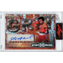 Sugar Ray Leonard 2026 Leaf Sports Heroes GRIT Autograph Card #G-SRL 1/6