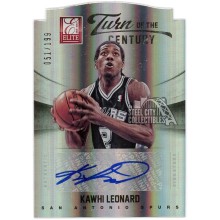 Kawhi Leonard 2012-13 Panini Elite Turn of the Century Rookie Autograph 51/199