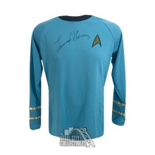 Leonard Nimoy Autographed Blue Star Trek Costume Shirt - JSA LOA