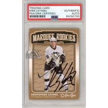 Kris Letang 2006-07 O-Pee-Chee Marquee Rookies Autograph Rookie Card #547 PSA/DNA