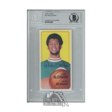 Lew Alcindor Autographed 1970-71 Topps Basketball Oversized Card #75 - BAS (Kareem Abdul-Jabbar)