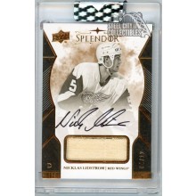 Nicklas Lidstrom 2017-18 Upper Deck Splendor Black White Stick Autograph Card #BW-NL 4/12