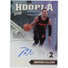 Damian Lillard 2018-19 Panini Absolute Hoopla Level 2 Autograph 7/15