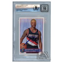 Damian Lillard 2012-13 Panini Stickers Autograph Rookie Card #246 BAS 10