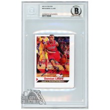 Damian Lillard 2013 SI For Kids Jumbo Autograph Card #216 BAS