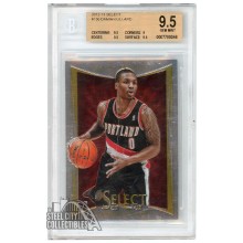 READ Damian Lillard 2012-13 Panini Select Rookie Card #150 BGS 9.5