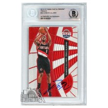 Damian Lillard 2012-13 Panini Past & Present Treads Rookie Autograph Card #34 BAS