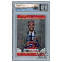 Damian Lillard 2012-13 Panini Hoops Autograph "Dame Dolla" RC Card #280 BAS 10