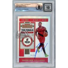 Damian Lillard 2019-20 Panini Contenders Finals Ticket Autograph Card #20 /65 BAS 10