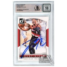 Damian Lillard 2014-15 Panini Donruss Court Kings Autograph Card #6 BAS 10