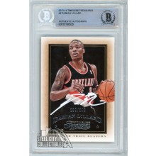Damian Lillard 2013-14 Panini Timeless Treasures Autograph Card #6 /299 BAS (White)