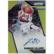 Damian Lillard 2017-18 Panini Prizm Gold Autograph Card #SG-DL 3/10