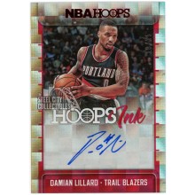 Damian Lillard 2017-18 Panini Hoops Ink Autograph #HI-DLD 10/25